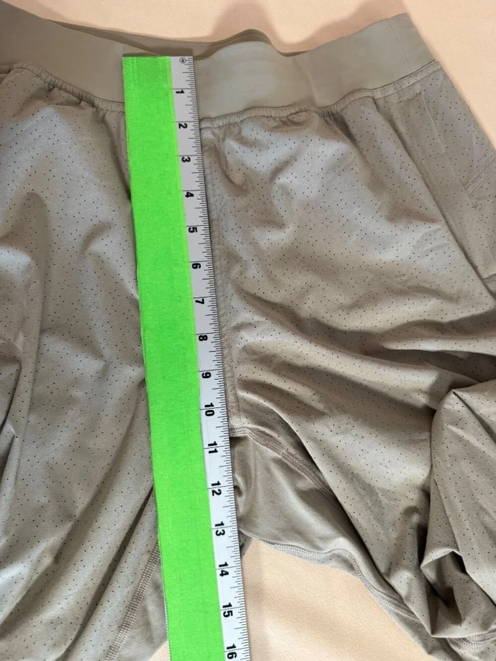 Lululemon Adapted State Perforated High-Rise Jogger Womens 8 Tan Party LW5HADS
